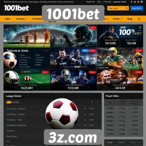 Apostas esportivas em alta no site 1001bet