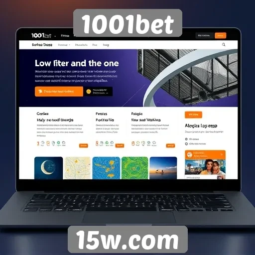 Usabilidade e design do site 1001bet